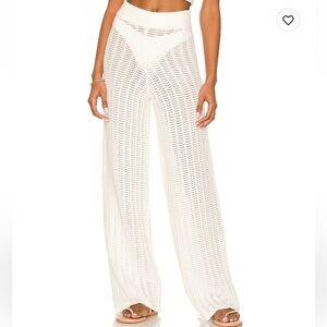 TULAROSA MAEVE KNIT PANT IN IVORY IN SIZE XS